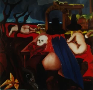 1975-olio-su-tela-dim-80x80-la-notte-delle-streghe