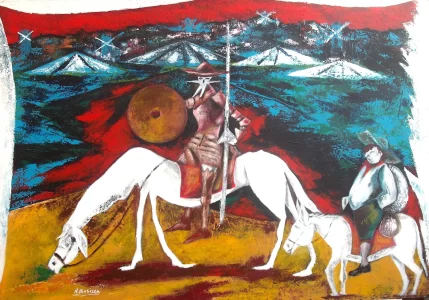 2009-acrilico-su-tela-100x80-don-chisciotte