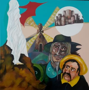 2019-acrilico-su-tela-80x80-don-chisciotte-e-dulcinea
