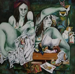 2024-acrilico-su-tela-80x80-figure-e-farfalle