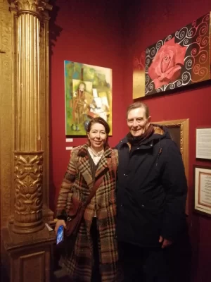 2024 Con la gallerista Accorsi Daniela a Firenze museo Bellini